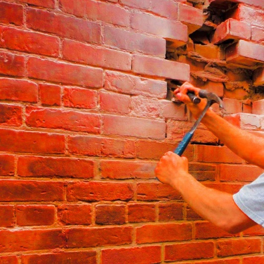 Восстановление и ремонт кирпичной кладки стен