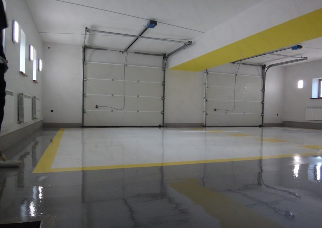 Полимерное покрытие пола гаража и паркинга